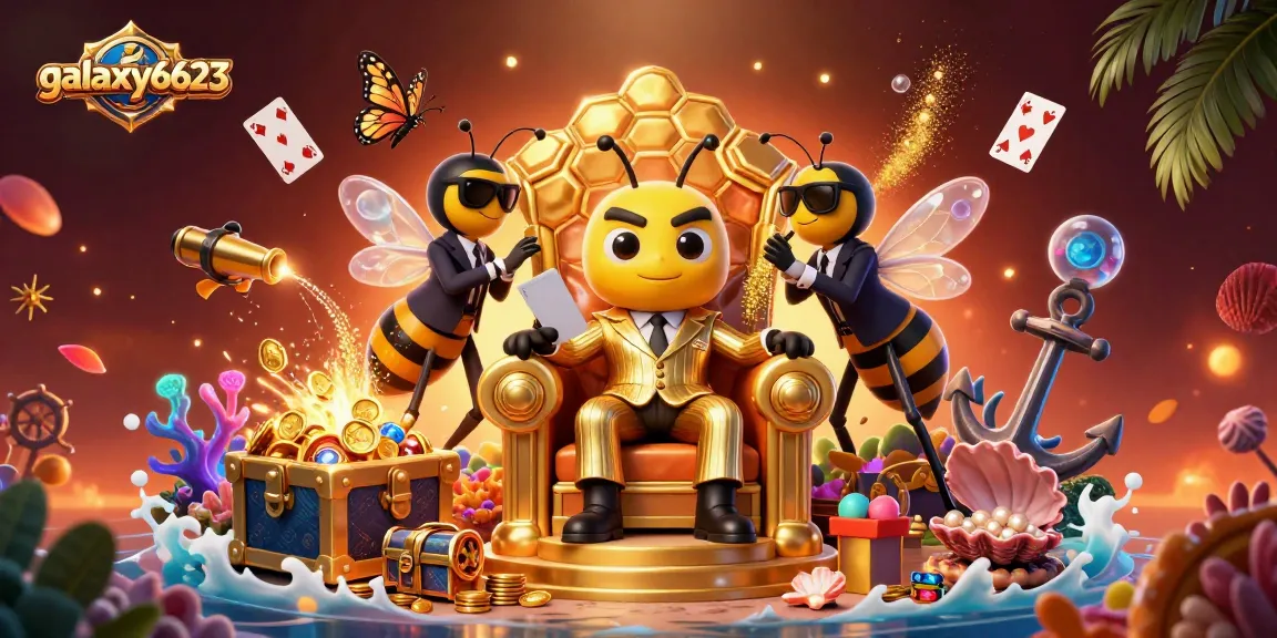 Engage with galaxy6623 in a thrilling 3D casino scene packed with excitement and hidden treasures.