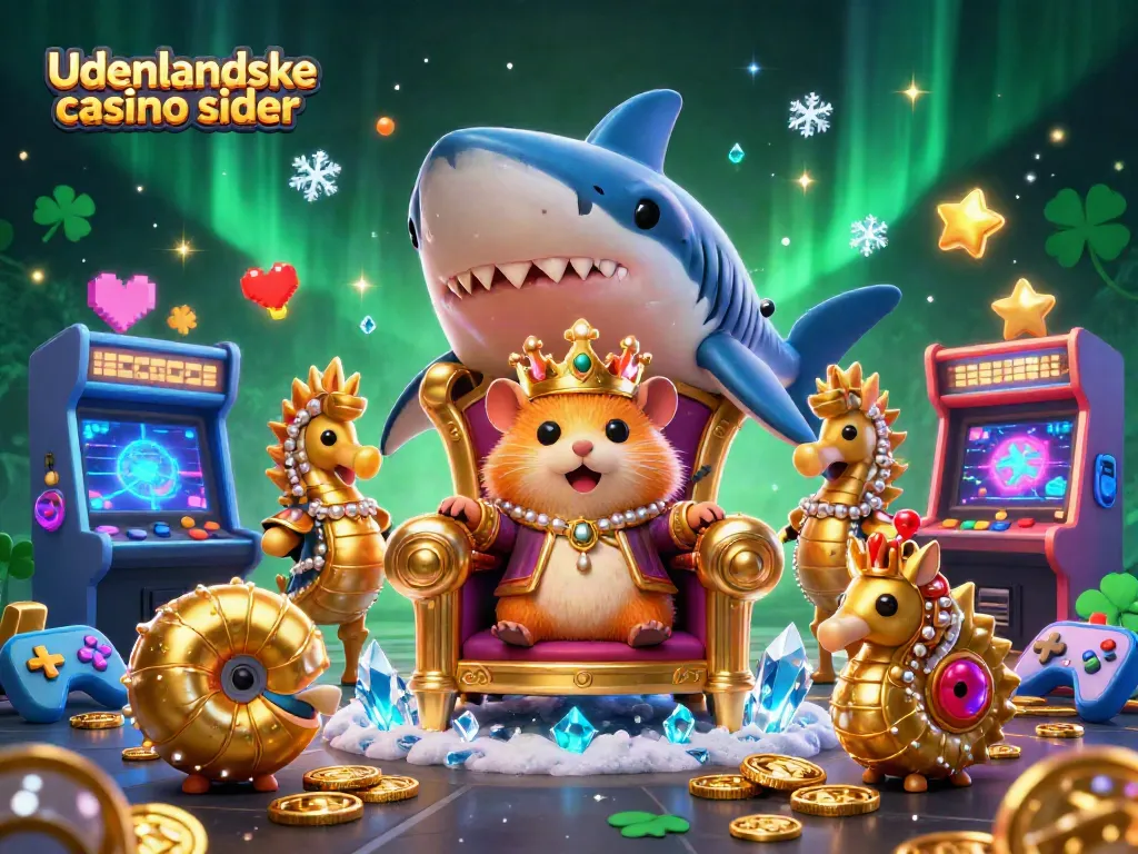 Experience fun at udenlandske casino sider with a fierce golden hamster king in a dynamic gaming scene.