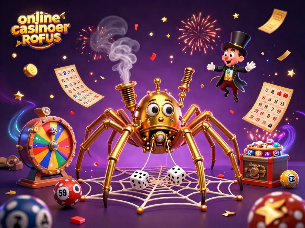 Engage with online casinoer uden ROFUS amid a vibrant 3D scene filled with dynamic gaming elements.