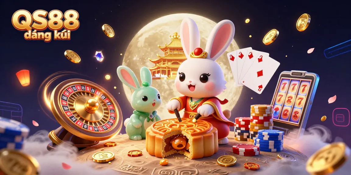 Unlock winning opportunities with QS88 đăng ký, highlighted in a dynamic casino scene featuring folklore elements.