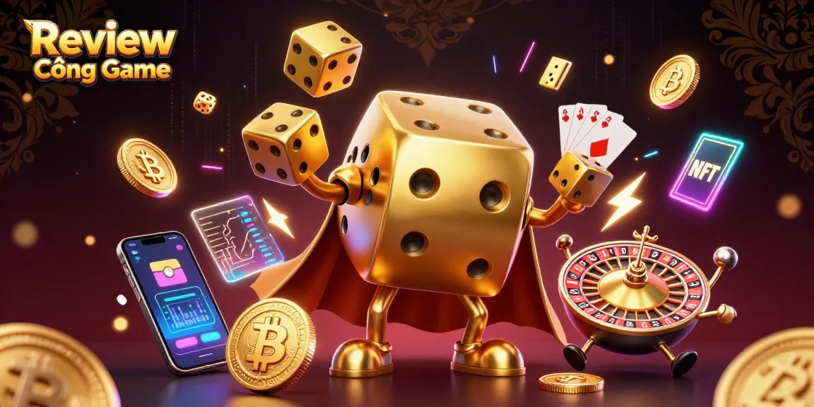 Engage with Review Cổng Game showcasing dynamic gambling elements and characters in 3D.