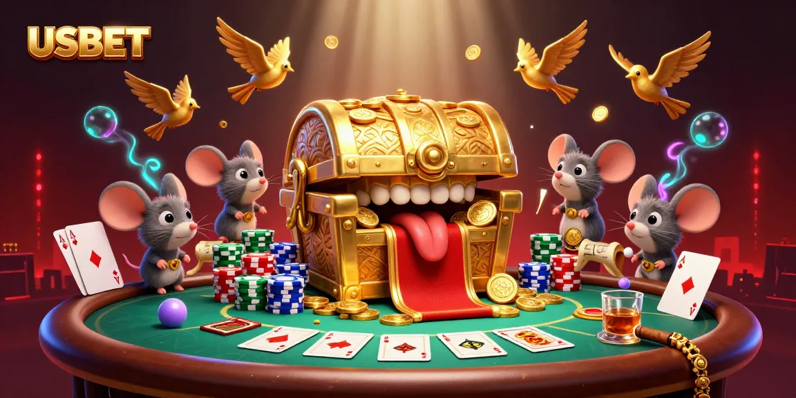 Engage in electrifying casino action with USBET, featuring a vibrant poker scene.