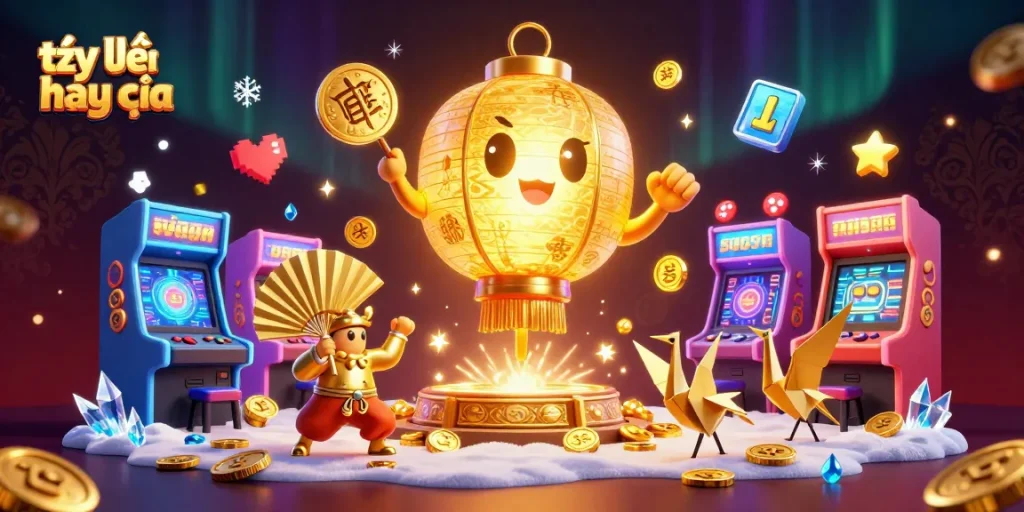 Engage with tỷ lệ nhà cái in a colorful sports betting casino scene featuring dynamic characters and gaming elements.