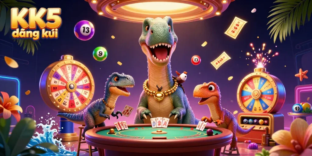 Engage with KK5 đăng ký for exciting games and vibrant prize elements in a dynamic casino scene.